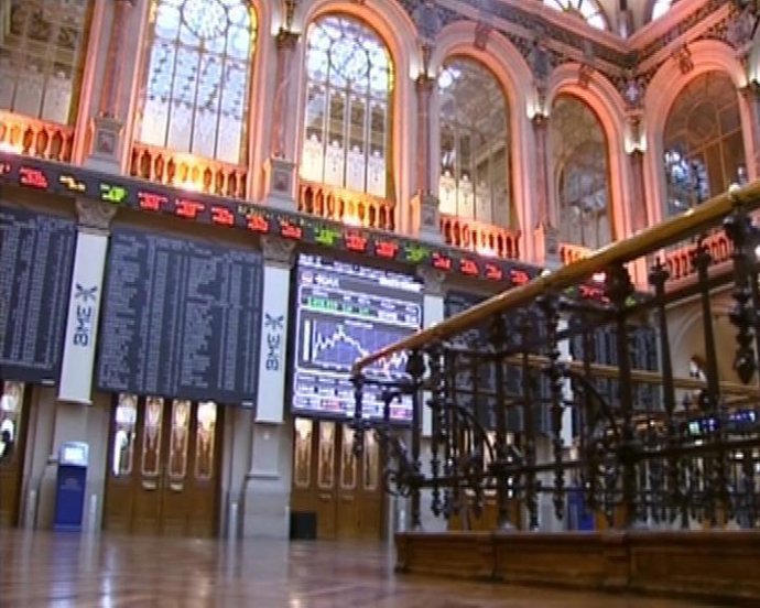 Plano general del Ibex 35, bolsa de Madrid