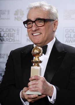 Martin Scorsese con un Globo de Oro