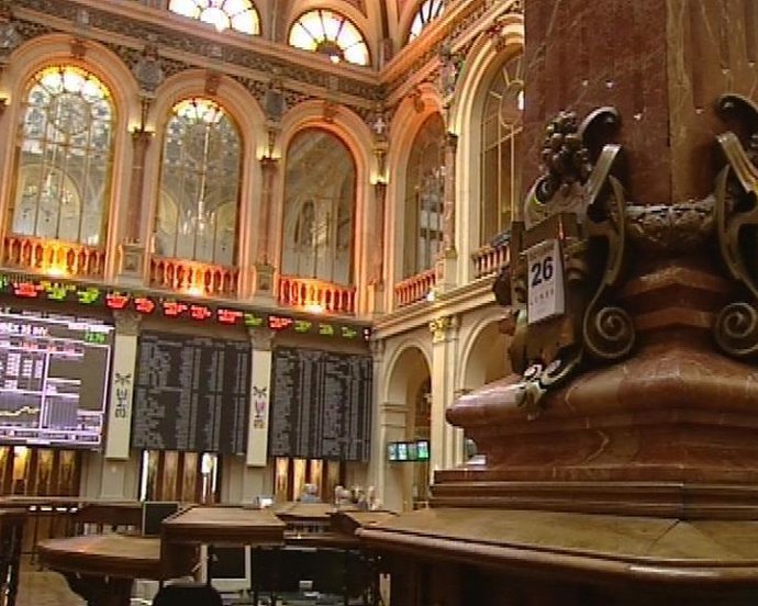 Bolsa de Madrid, panel del Ibex 35