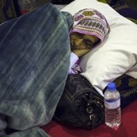 Haidar se desplaza en silla de ruedas a causa de su deterioro físico