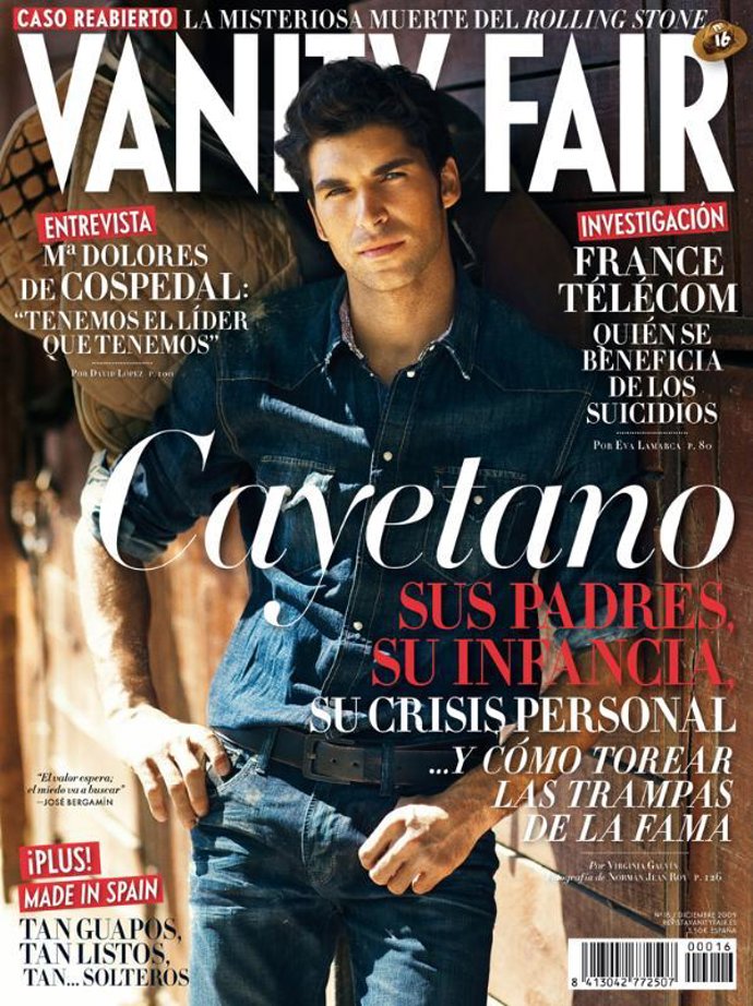 Cayetano Rivera para la edición española de 'Vanity Fair'