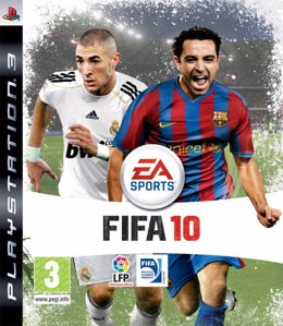 Carátula del videojuego de fútbol Fifa 10