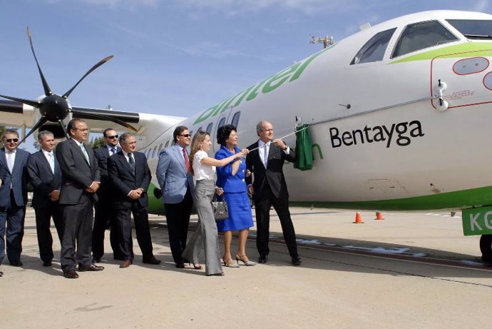BinterCanarias bautiza uno de sus aviones con el nombre Bentayga.