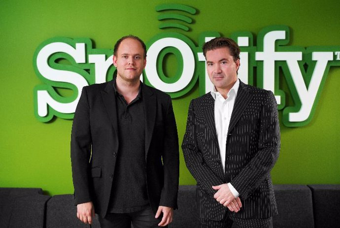 Daniel Ek, Martin Lorentzon, fundadores de Spotify