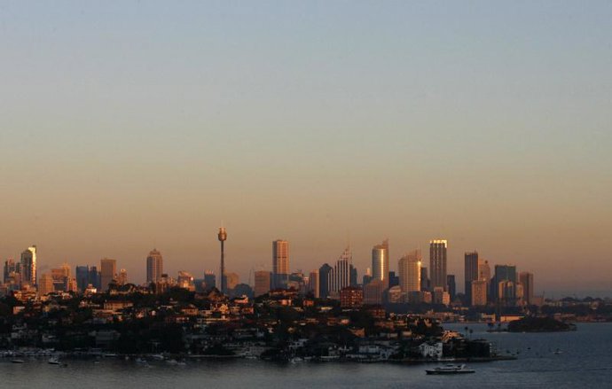 Vista del distrito financiero de Sidney, en Australia