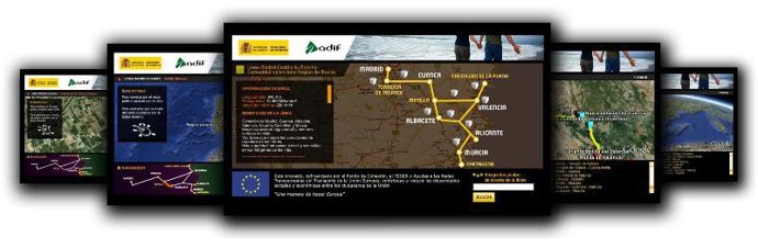 Web de Adif de la línea de alta velocidad Madrid-Levante