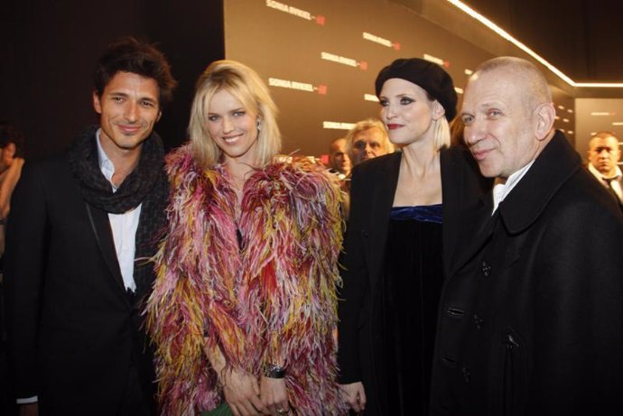 Andrés Velencoso, Eva Herzigova, Nadja Auermann y Jean Paul Gaultier