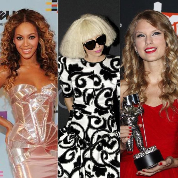 Beyoncé, Lady Gaga y Taylor Swift