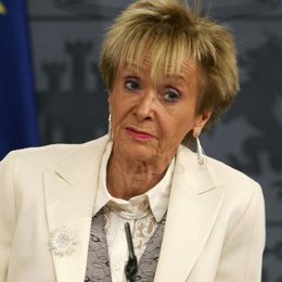 Primer plano de María Teresa Fernández de la Vega