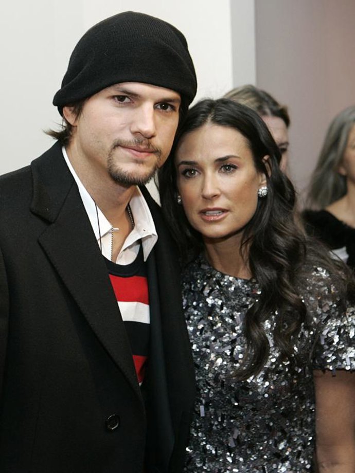 Twitter, afrodisíaco para Demi Moore y Ashton Kucher