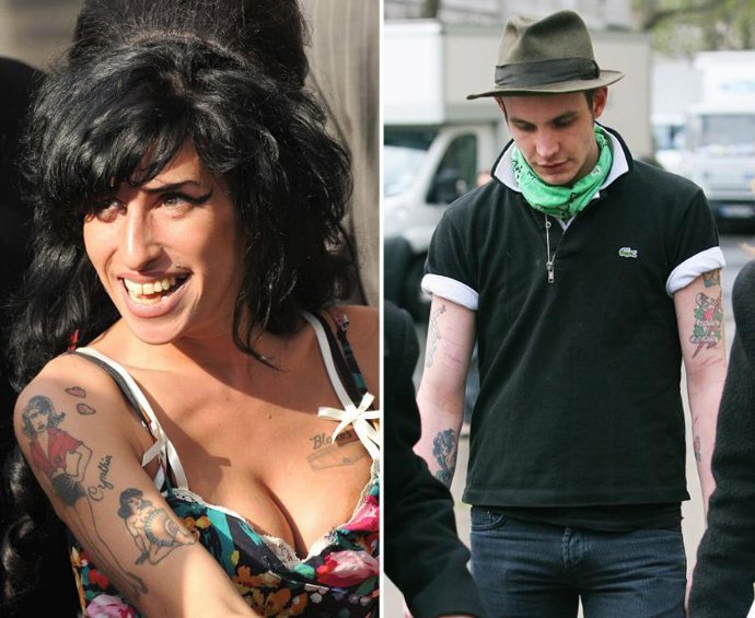 Amy Winehouse y su marido Blake Fielder-Civil