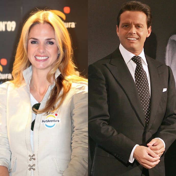 Genoveva Casanova y el cantante Luis Miguel