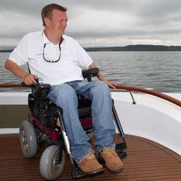 Geoff Holt, tetrapléjico que cruza el Atlántico