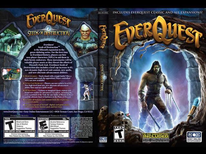 Portada del MMORPG Everquest seeds of destruction