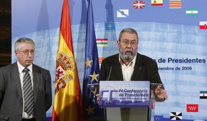 Toxo y Méndez en la Conferencia de Presidentes en el Senado