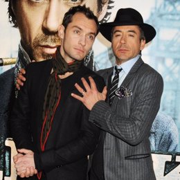 Robert Downey Jr. y Jude Law en Sherlock Holmes