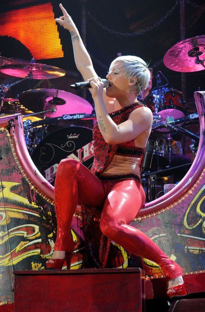 La cantante estadounidense Pink