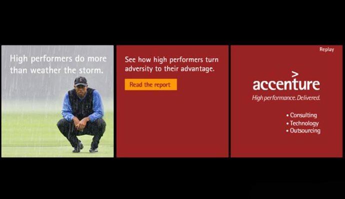Anuncio de Tiger Woods para Accenture