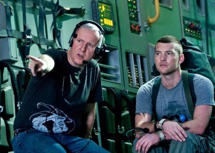 James Cameron durante el rodaje de Avatar
