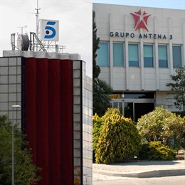 Montaje de Telecinco y Antena 3