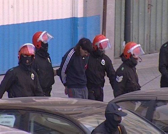 Uno de los detenidos por kale borroka en Vitoria