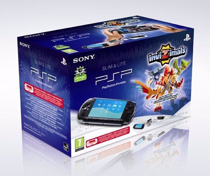 Pack de PSP-3'000 junto al videojuego InviZimals