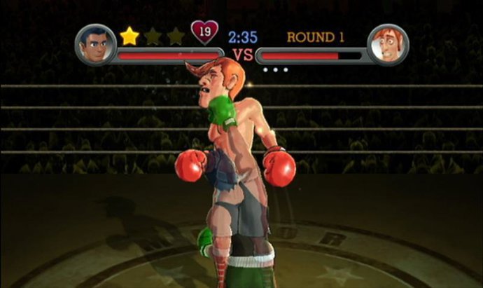Pantalla de Punch-Out para Wii