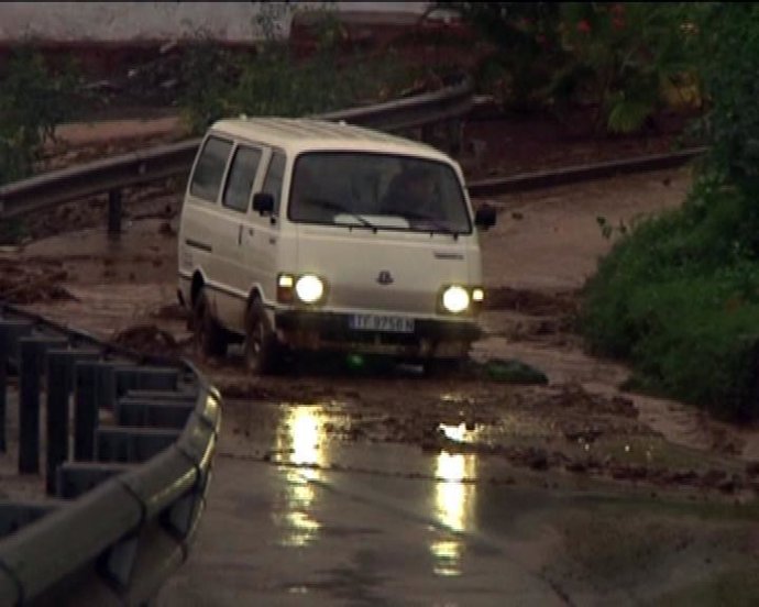 Lluvias fuertes en Canarias