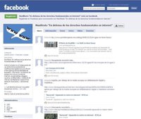 200.000 seguidores en Facebook del manifiesto 'En defensa de los derechos fundamentales en Internet'