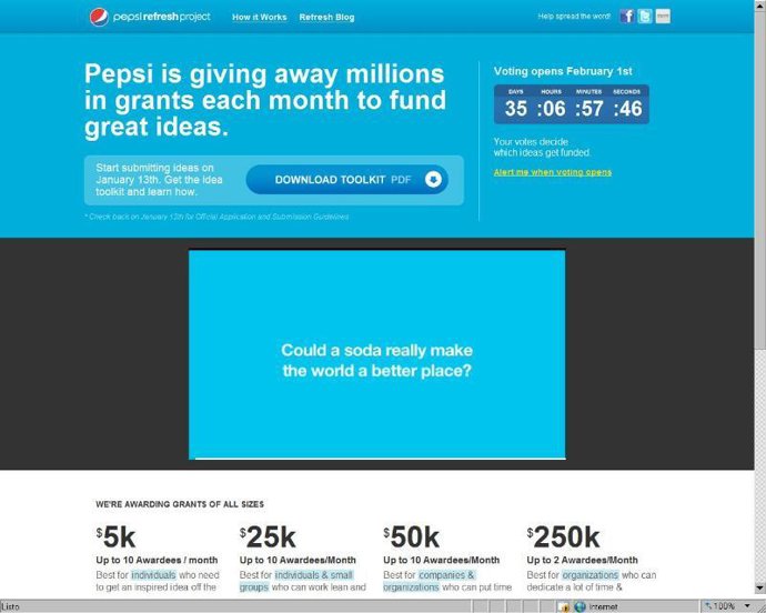 The Pepsi Refresh Project