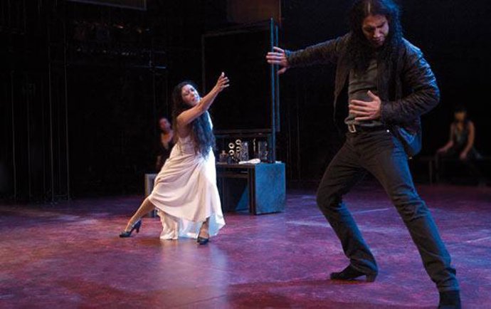 Lola Greco en el espectáculo Fedra