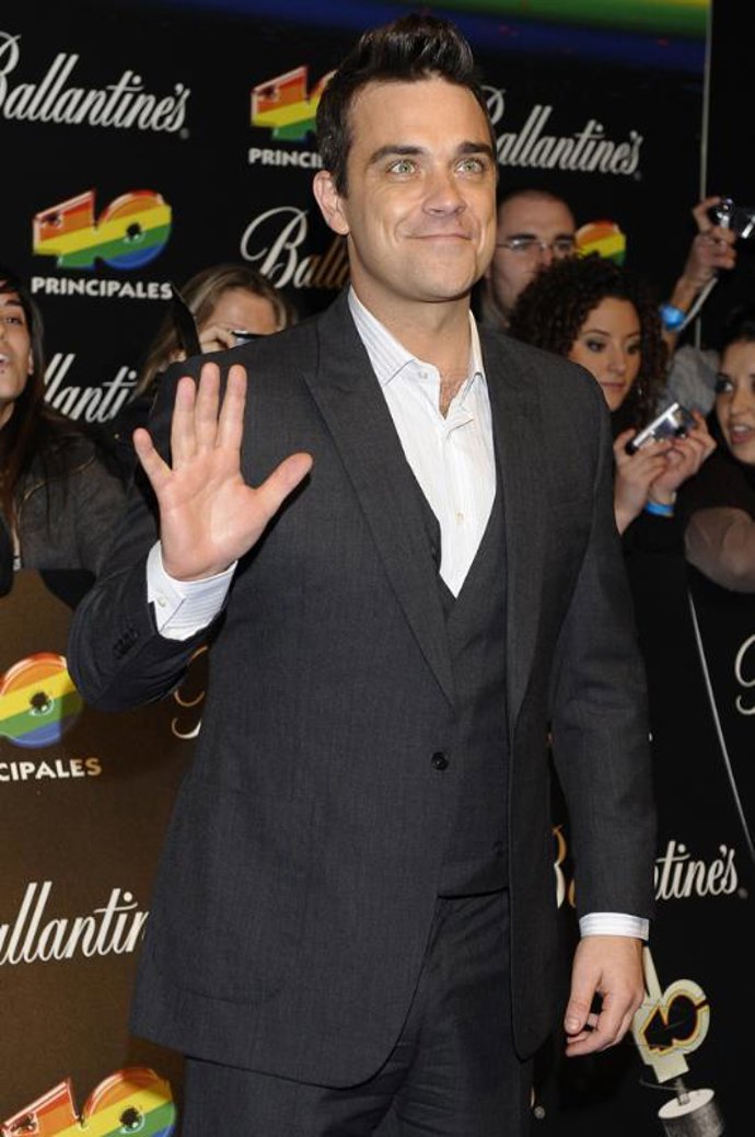 El cantante Robbie Williams