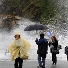 Viento y lluvia en España