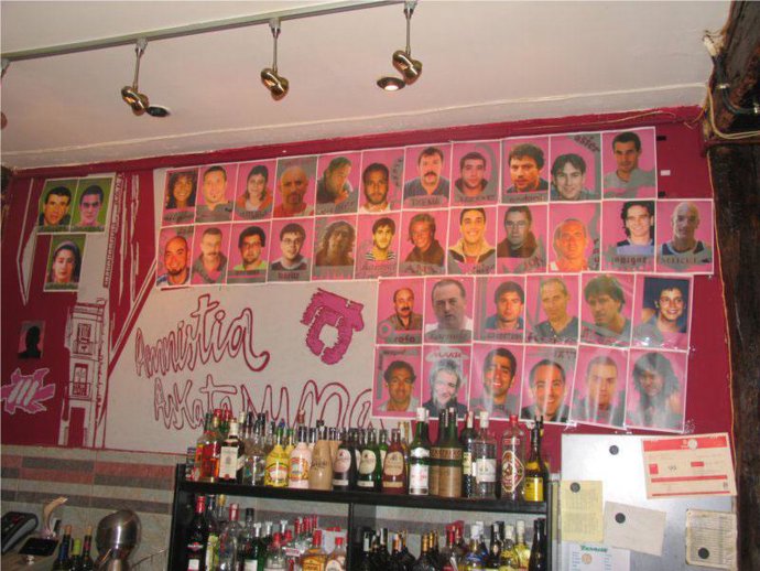 Fotos de presos de ETA en Bilbao