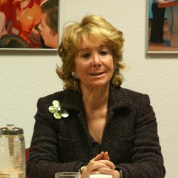 La presidenta del PP de Madrid, Esperanza Aguirre