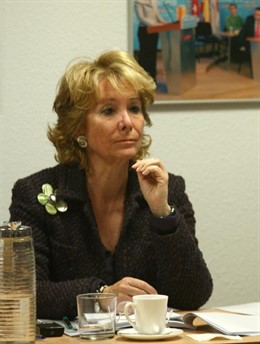 presidenta del PP de Madrid, Esperanza Aguirre