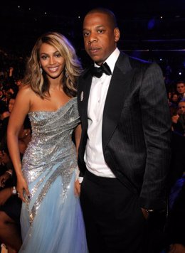 La cantante Beyoncé y su marido el rapero Jay-Z