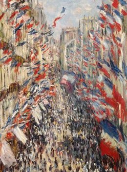 La Rue Montorgueil de París, Claude Monet