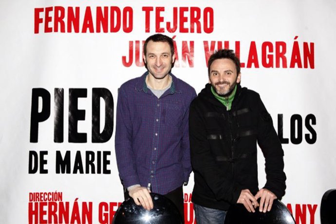 Fernando Tejero  y Julián Villagrán en Piedras en los bolsillos