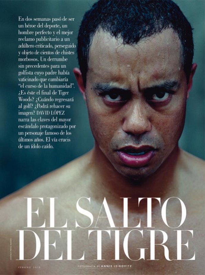 El golfista Tiger Woods para la edición española de 'Vanity Fair'