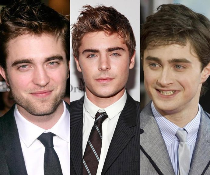 Pattinson, Efron y Radcliffe