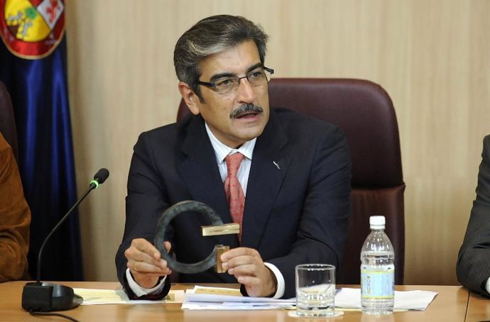 El vicepresidente del Cabildo de Gran Canaria, Román Rodríguez, en la presentaci