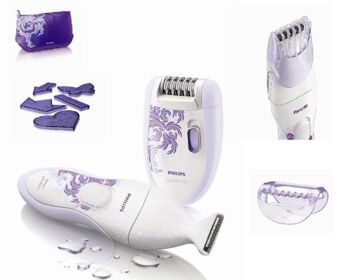 Pack depiladora con bikini trimmer HP