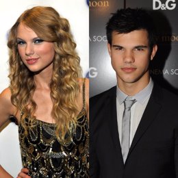 La cantante Taylor Swift y el actor Taylor Lautner