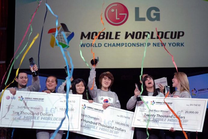 Equipo ganador del LG Mobile WorldCup