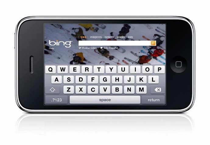 Montaje Bing en iPhone