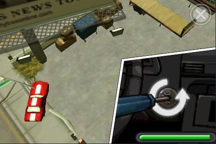 Pantalla del videojuego para iPhone e iPod Touch GTA Chinatown wars