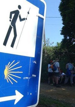 Peregrinos camino de santiago