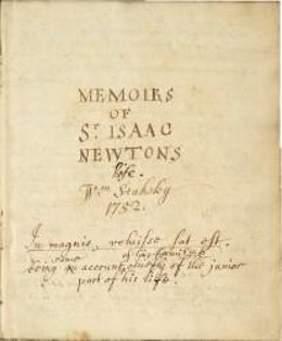 Manuscrito virtual con las memorias de Newton