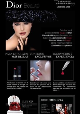 Campaña de la última barra de labios de Dior